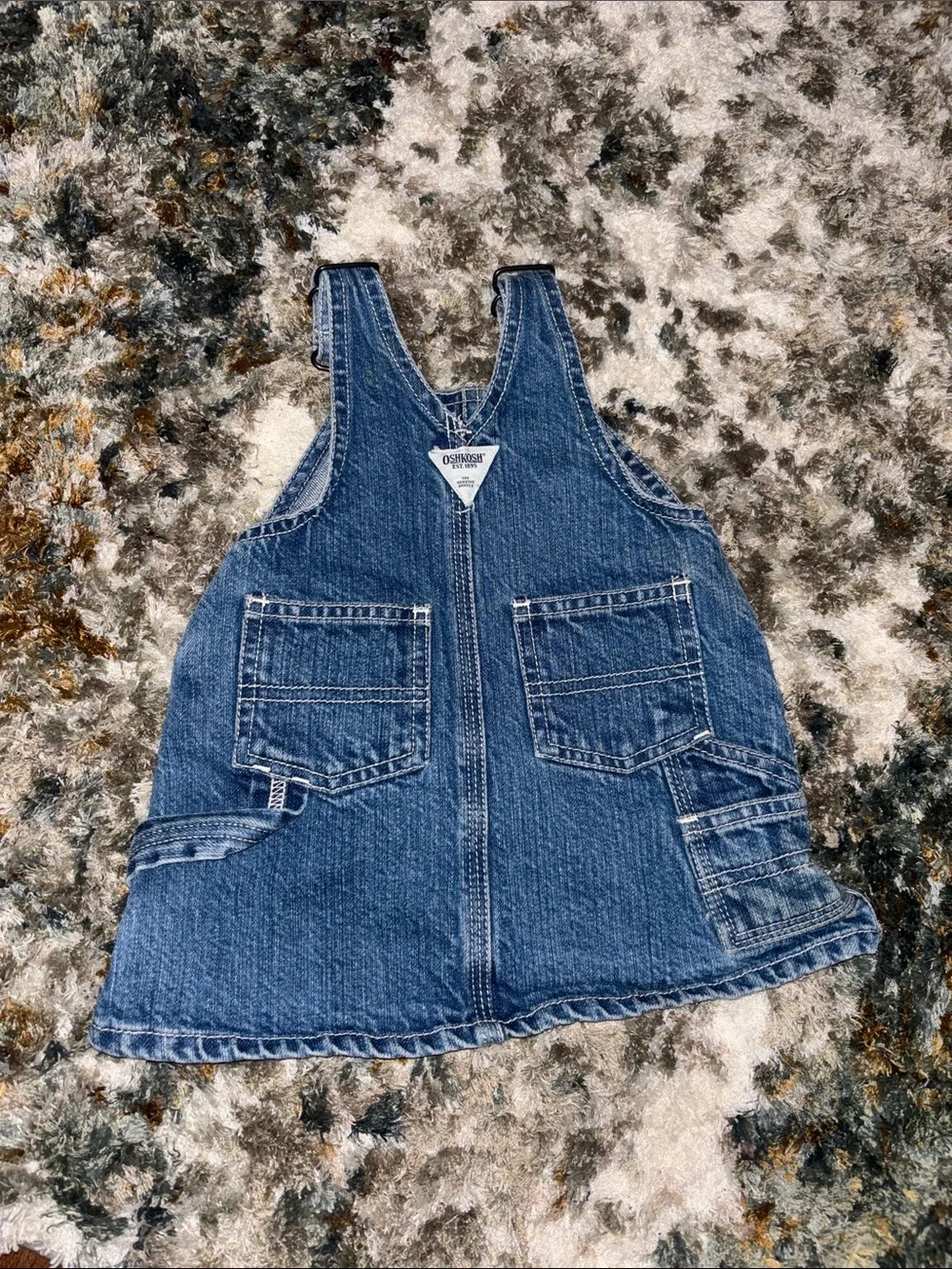 OshKosh B'gosh Blue Denim Overall Skirt👶🏾